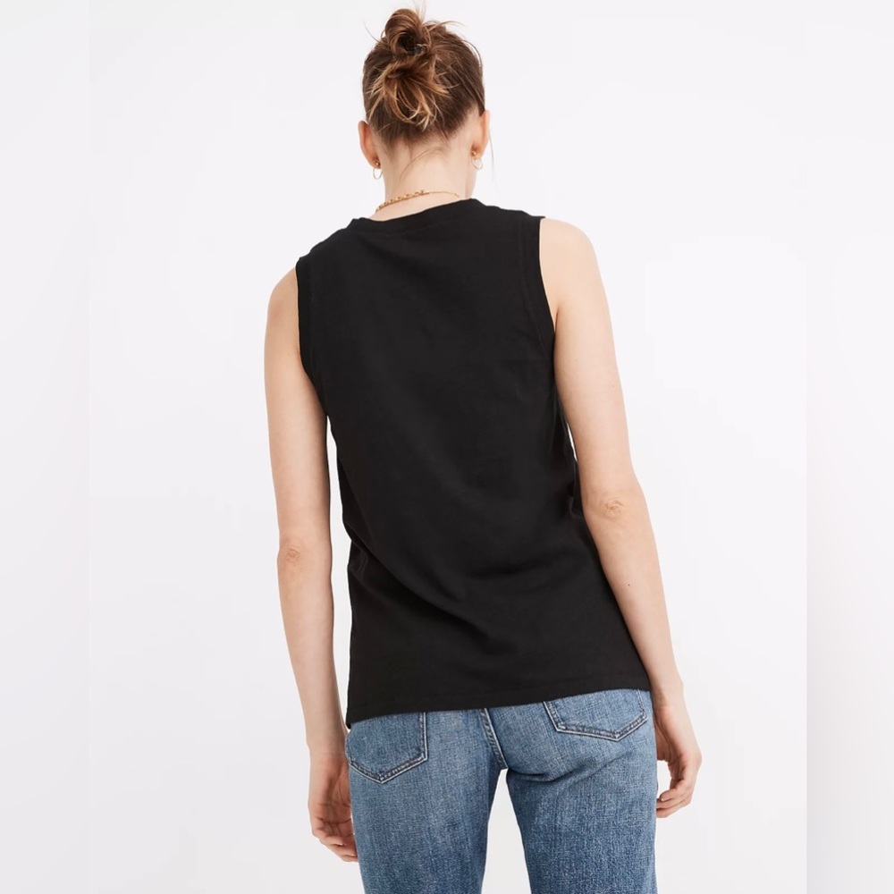 V-neck black madewell tank - xs - Picture 6 of 6